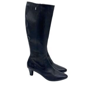 Cole Haan Leather Knee High Boot - Black 10B